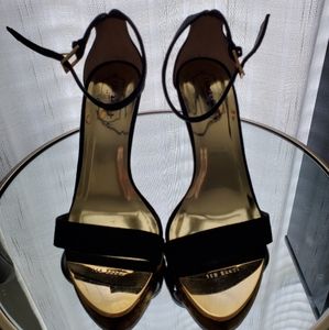 Black suede Ted Baker sandals
